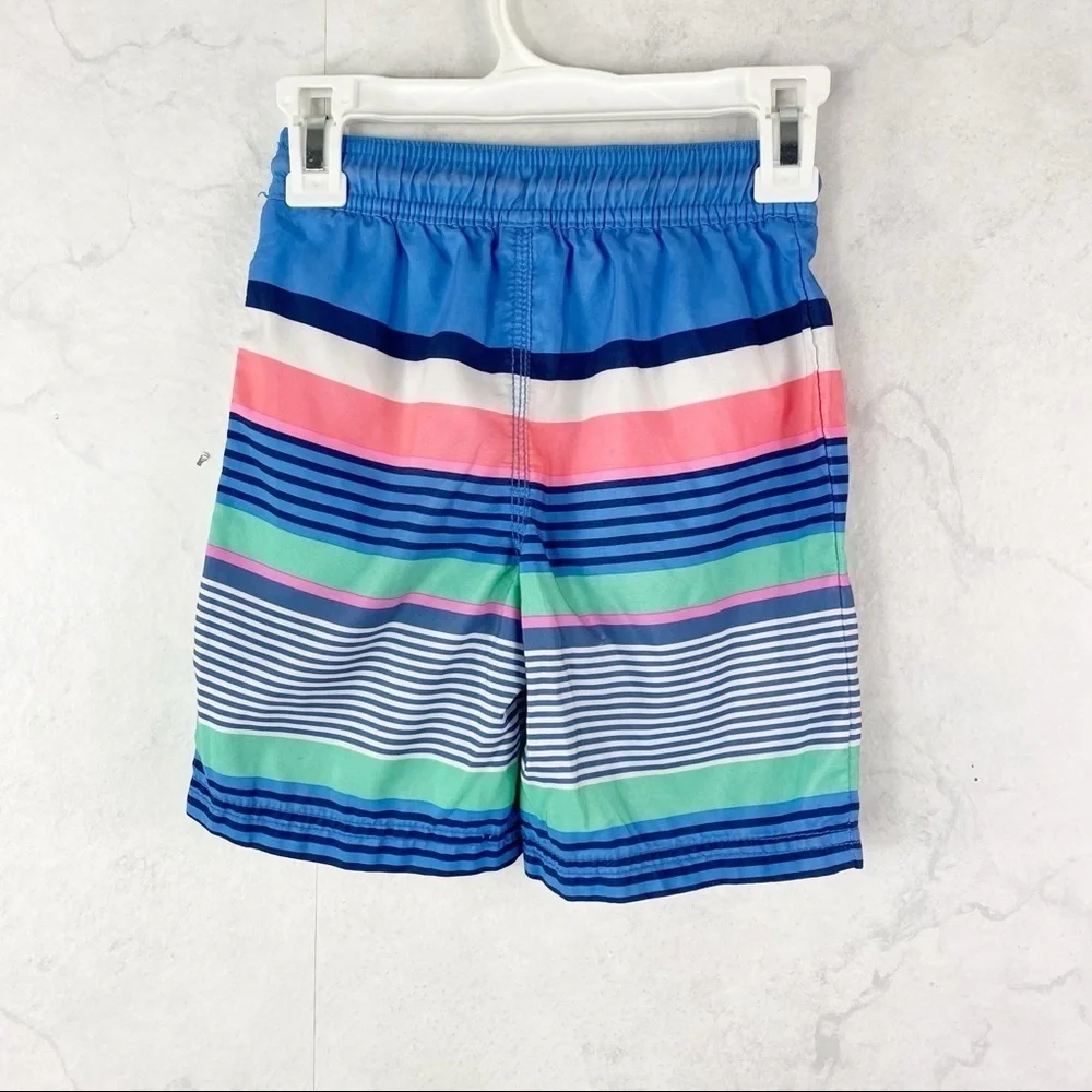 [OshKosh B’gosh] Boys Striped Swim Trunks